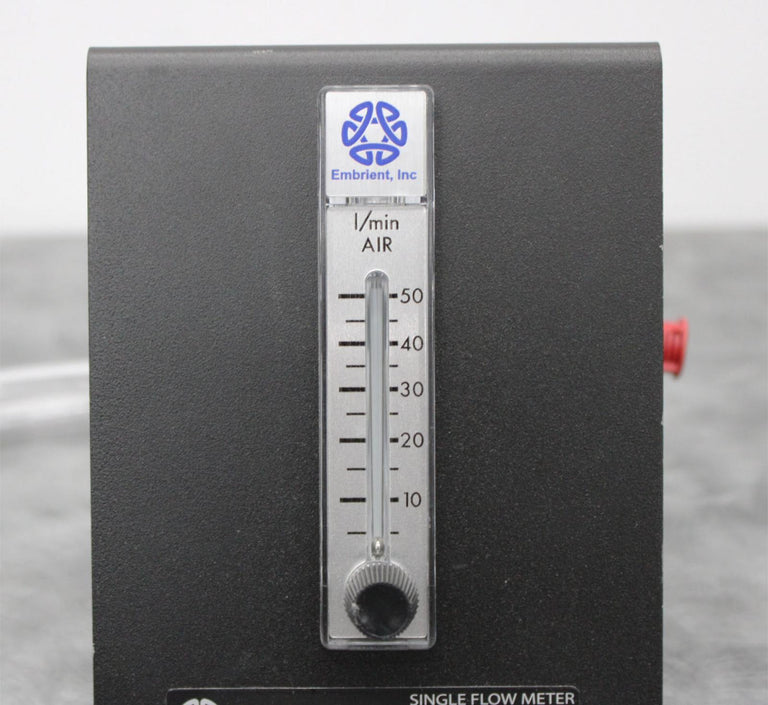 Embrient SFM-3001 Single Flow Meter with Tubing and Air Filter