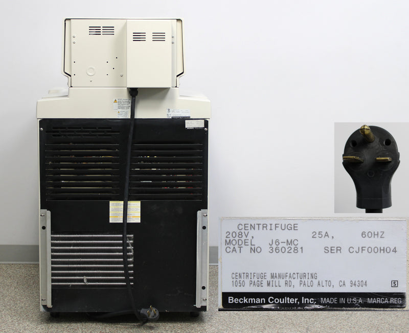 Beckman Coulter J6-MC 360281 High-Capacity Floor Centrifuge
