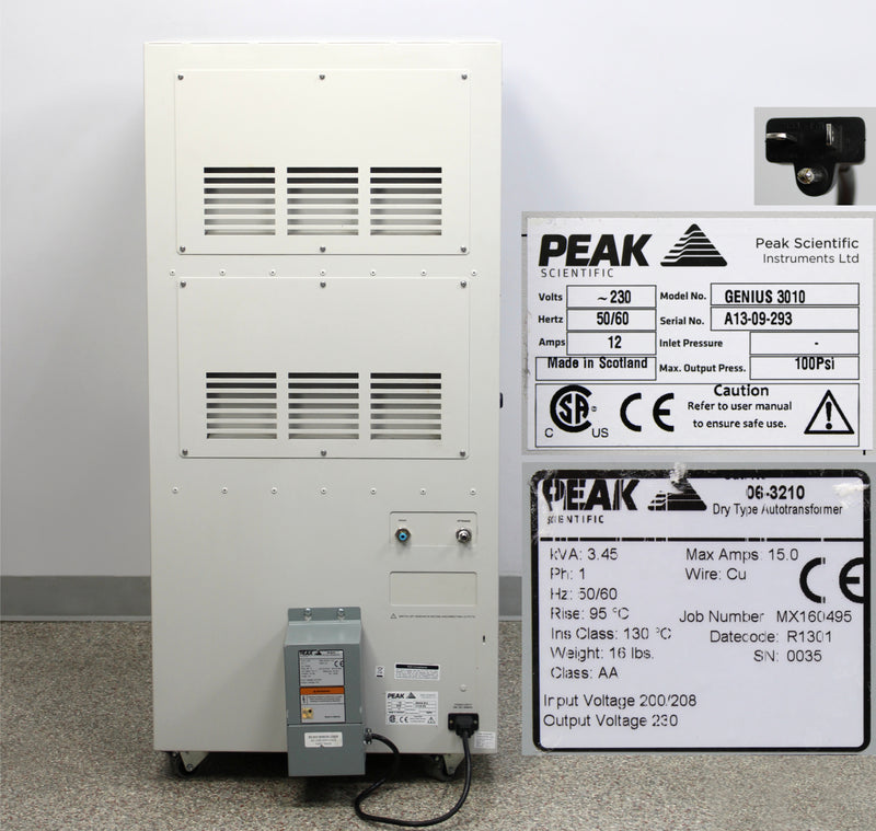 Peak Scientific Genius 3010 Nitrogen Generator 230V for LC-MS