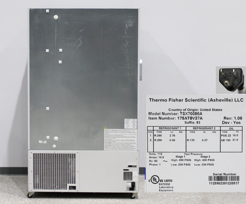 Thermo Scientific TSX Series TSX70086A Upright ULT Ultra-Low Temperature Freezer