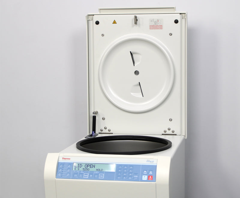 Thermo Scientific Sorvall Legend X1 Benchtop Centrifuge lid open