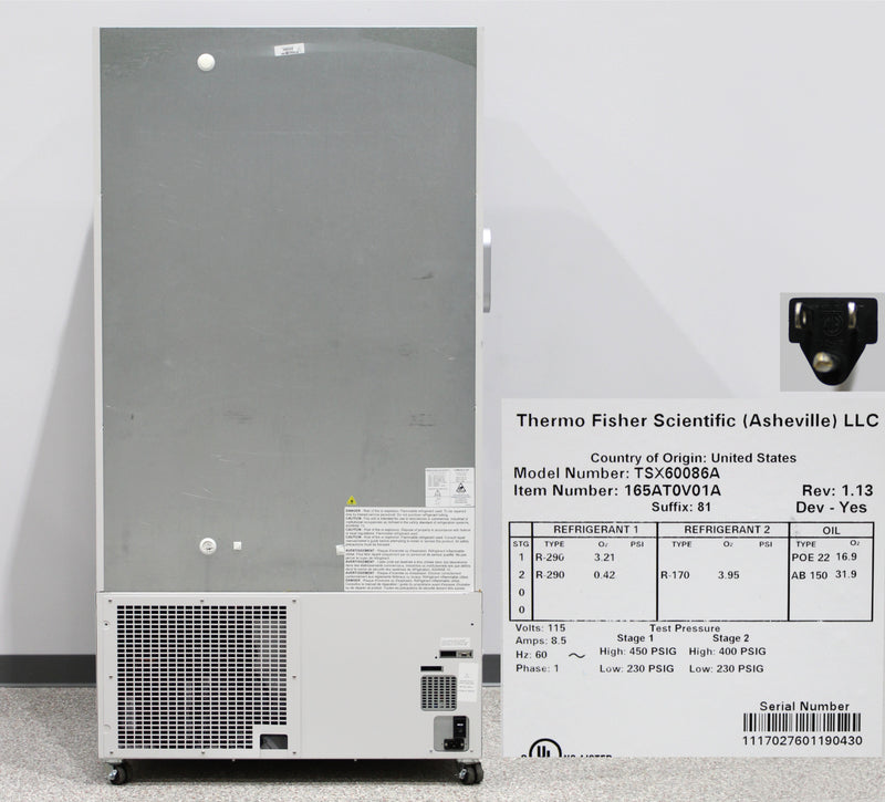 Thermo Scientific TSX60086A TSX Series Upright ULT Ultra-Low Temperature Freezer