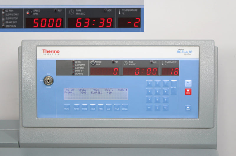 Thermo Sorvall RC Bios 10 Floor Centrifuge 75007134 with F5-10x1000 LEX Rotor