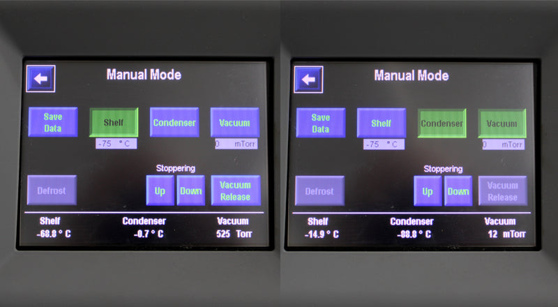 SP Scientific VirTis AdVantage Pro Freeze Dryer Control Screen