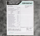 Epredia CryoStar NX50 OP 957250 Microtome Cryostat technician checklist
