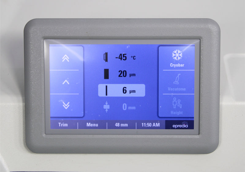 Epredia CryoStar NX50 OP 957250 Microtome Cryostat controls creen