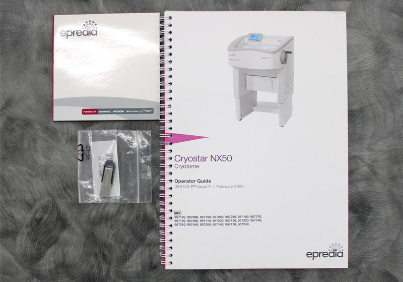 Epredia CryoStar NX50 OP 957250 Microtome Cryostat Dongle and Operator Guide