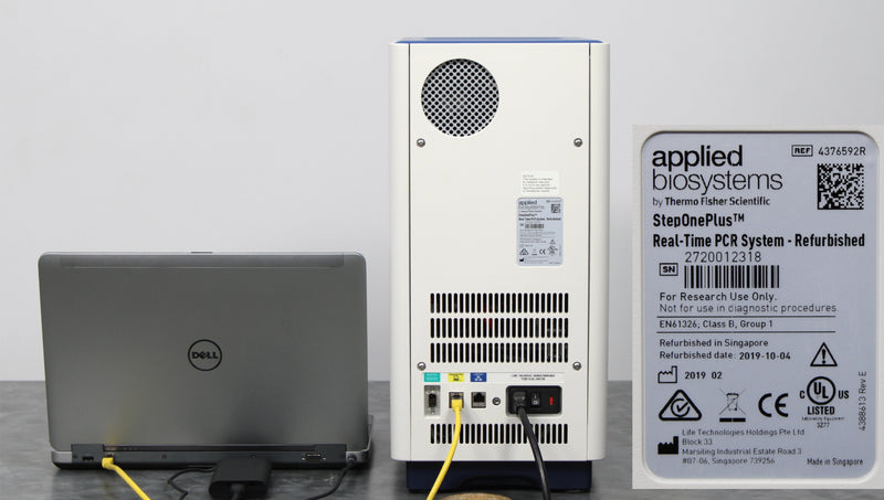 Applied Biosystems StepOnePlus 96-Well Real-Time PCR System Back Panel, Label with Serial Number
