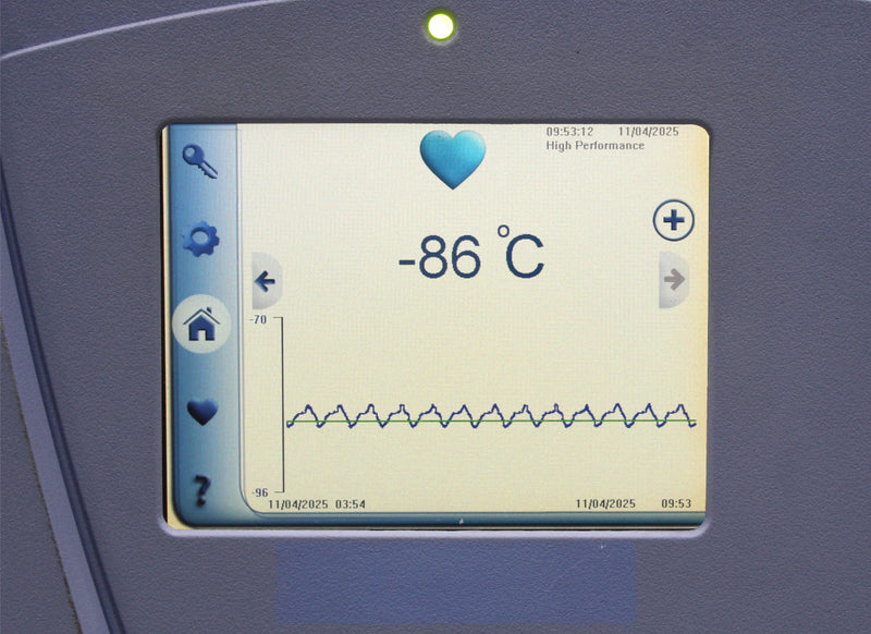 Thermo Scientific TSU600A Ultra-Low Temperature Freezer Control Screen