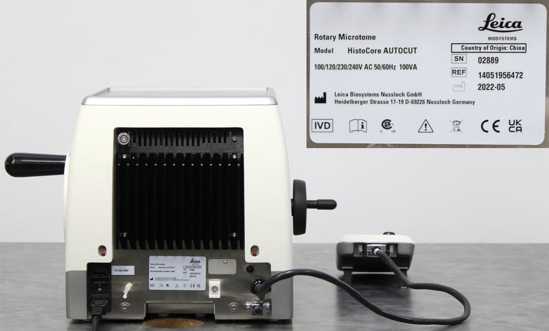 Leica HistoCore AUTOCUT Automated Rotary Microtome 14051956472 and Control Panel