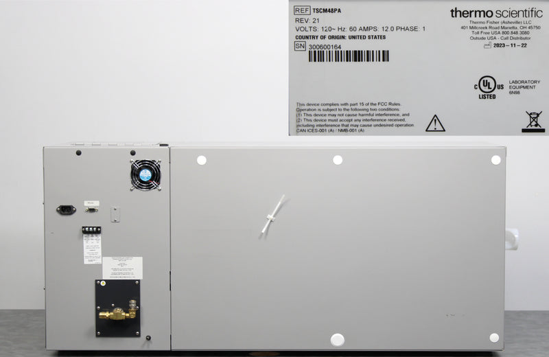 Thermo Scientific TSCM48PA CryoMed Controlled-Rate Freezer Back Panel, Label with Serial Number
