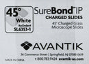 Avantik SL6353-1 SureBond Charged Glass Microscope Slides Clipped Corners White
