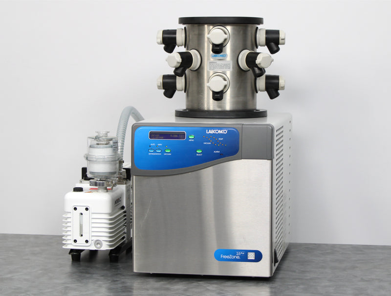 Labconco FreeZone 2.5 Plus Benchtop Freeze Dryer 7670020 and 12-Port Manifold