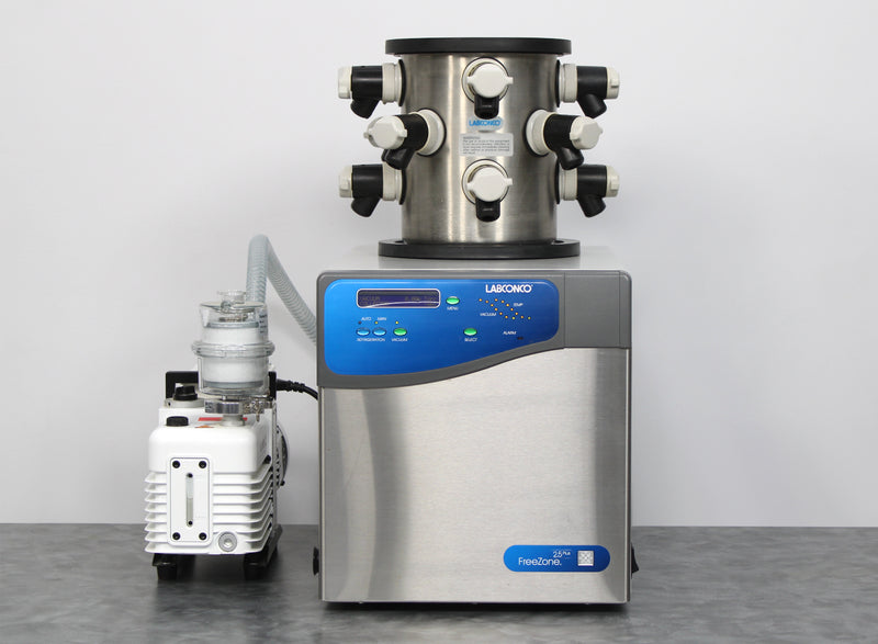 Labconco FreeZone 2.5 Plus Benchtop Freeze Dryer 7670020 and 12-Port Manifold