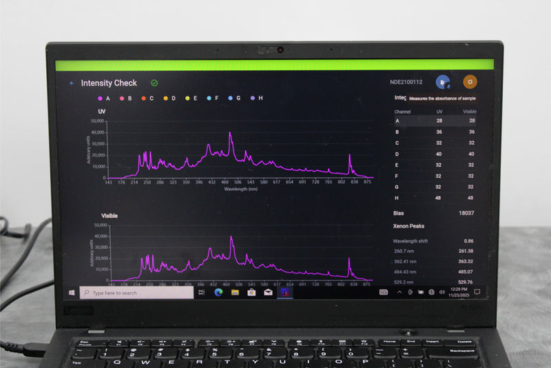 Thermo Scientific NanoDrop Eight UV-Vis Spectrophotometer and Laptop
