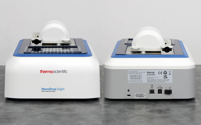 Thermo Scientific NanoDrop Eight UV-Vis Spectrophotometer and Laptop