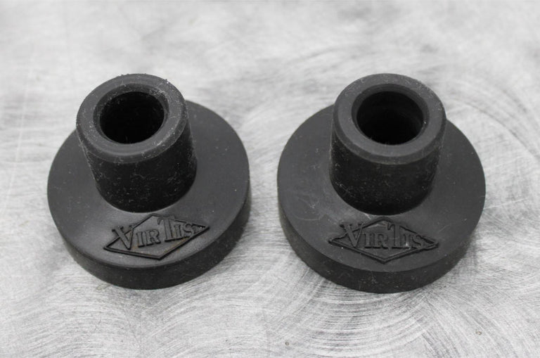 x2 VirTis Small Mouth Freeze Drying Flask Snap On Lids 2.5 in. Diameter