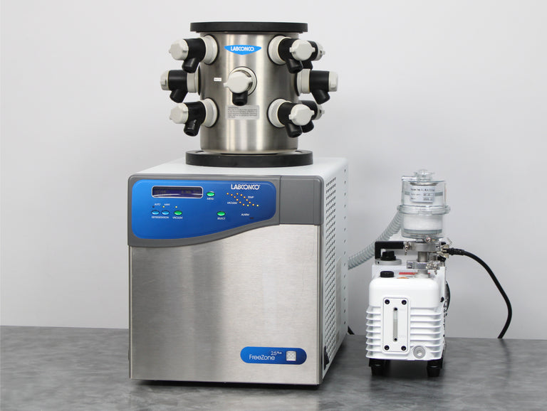 Labconco FreeZone 2.5 Plus Benchtop Freeze Dryer 7670020 with 12-Port Manifold