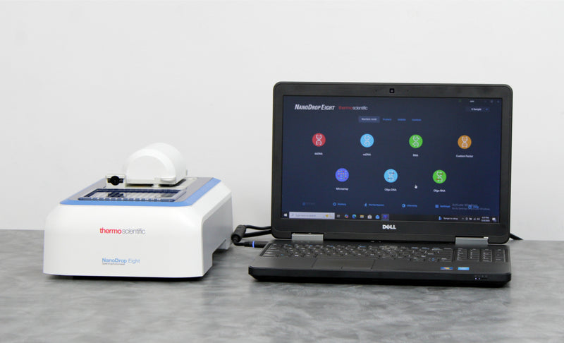 Thermo Scientific NanoDrop Eight UV-Vis Spectrophotometer with Laptop