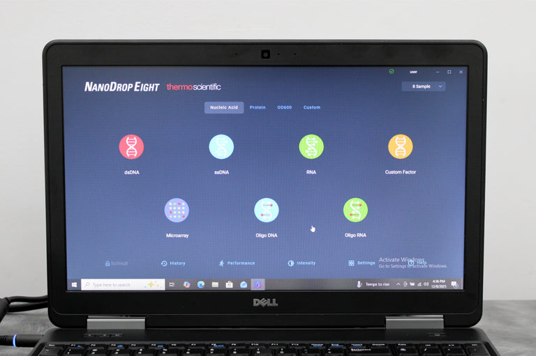 Thermo Scientific NanoDrop Eight UV-Vis Spectrophotometer with Laptop