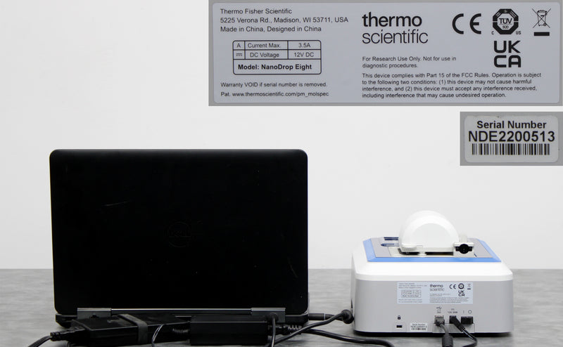 Thermo Scientific NanoDrop Eight UV-Vis Spectrophotometer with Laptop