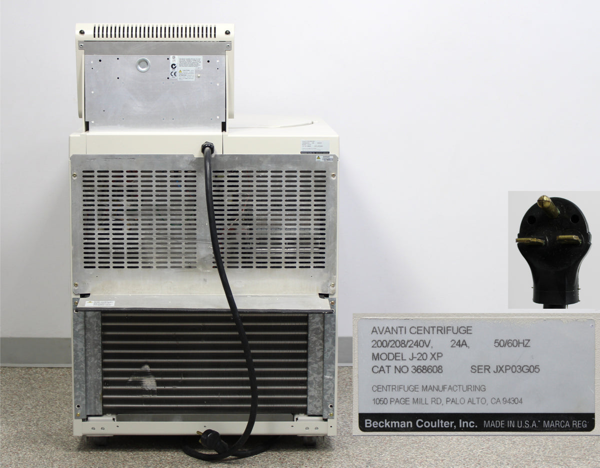 Beckman Coulter Avanti J-20XP High-Speed Refrigerated Floor Centrifuge