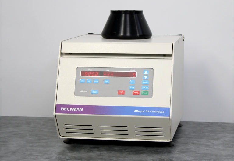 Beckman Allegra 21 Benchtop Centrifuge 367574 with C1015 Fixed-Angle Rotor