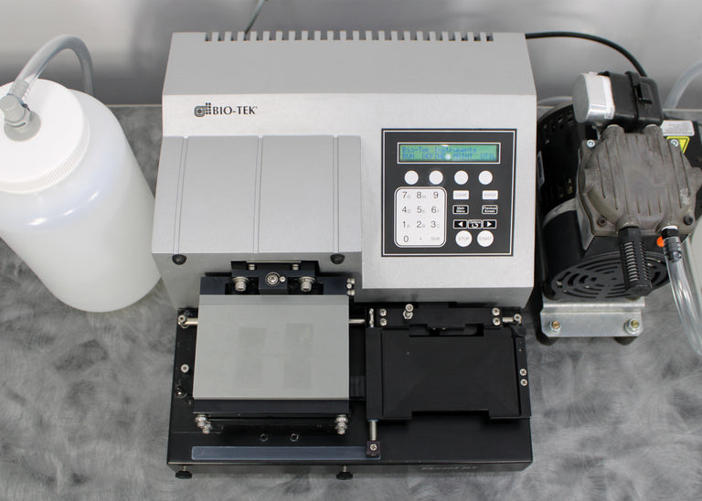 BioTek ELx405HTV Microplate Washer Dual 192-Tube Manifold with Vacuum Pump