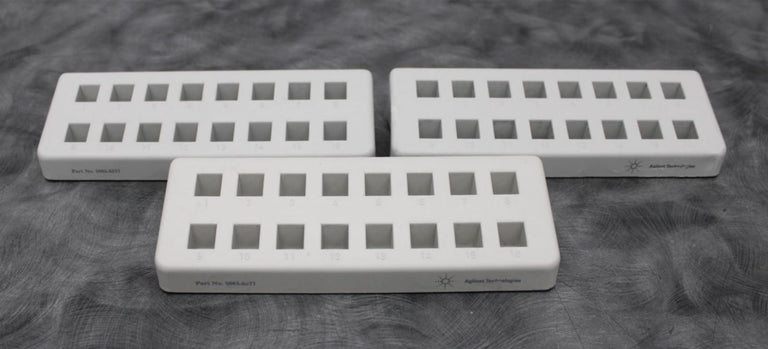 x3 Agilent 5063-6577 Trays for 16 Spectrophotometer Absorption Cuvettes