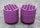 x2 Beckman Coulter 341939 Centrifuge Rotor Bucket Adapters 19x12mL 7-Disc