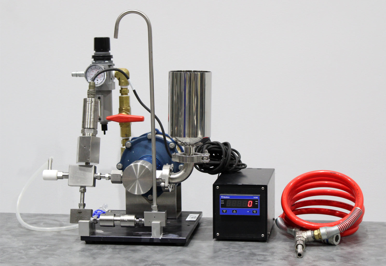Microfluidics HC-5000 Air-Driven Microfluidizer Processor Homogenizer