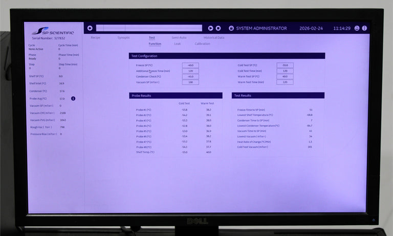 SP Scientific VirTis 50L Ultra EL-85 Cleanroom Freeze Dryer with PC and LyoS 2.0