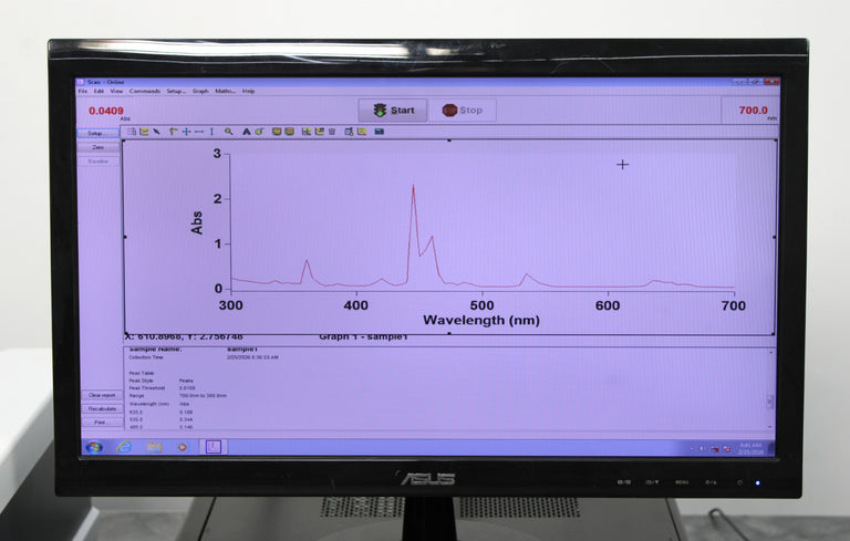 Agilent Technologies Cary 60 UV-Vis Spectrophotometer G6860A and Cuvette Holder