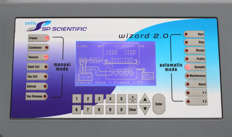 SP Scientific VirTis Advantage Plus EL-85 Benchtop Bulk Tray Freeze Dryer 230V