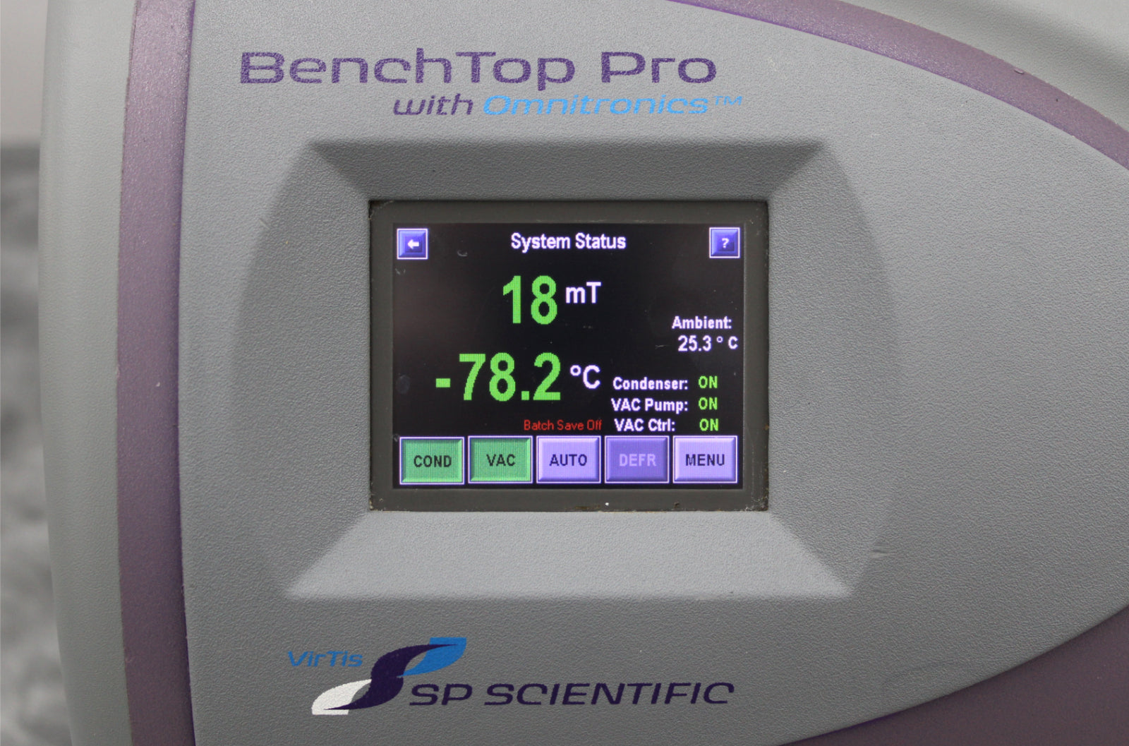 Benchtop Pro SP Scientific VirTis Benchtop Pro 8L XL-75 Freeze Dryer with Manifold