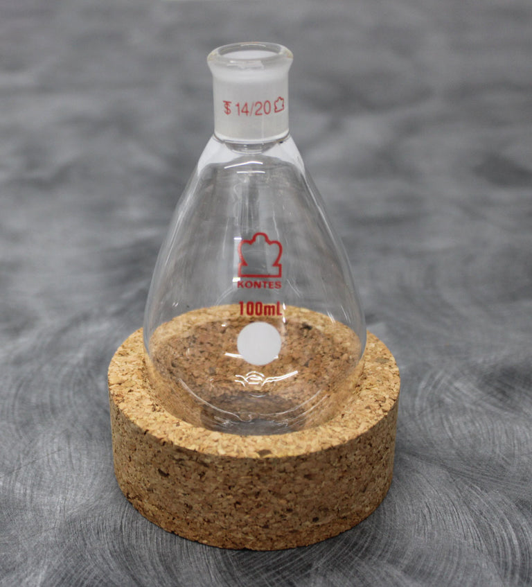 Kontes Glass 14/20 Recovery Flask & 19/22 Claisen 3Way Connecting 100mL Adapter