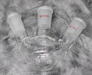 StonyLab Bent Vacuum Take-Off Adapter - 3-Neck Round & Flat Bottom Flasks 24/40