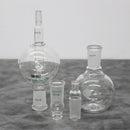 Chemglass Rotary Evaporator 250mL Bump Trap - Flat Bottom Flask - 2 Adapters