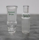 Chemglass Rotary Evaporator 250mL Bump Trap - Flat Bottom Flask - 2 Adapters