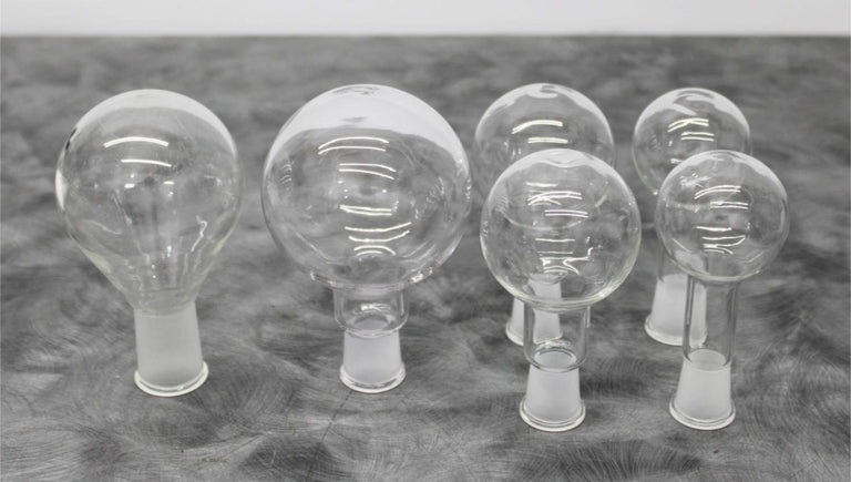 x6 Unbranded Recovery Flasks 250mL Pear-Shaped, 250mL,100mL,50mL Round Bottom