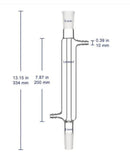 Labasics Glass Liebig Condenser, 24/40 Joint Jacket Length 200mL