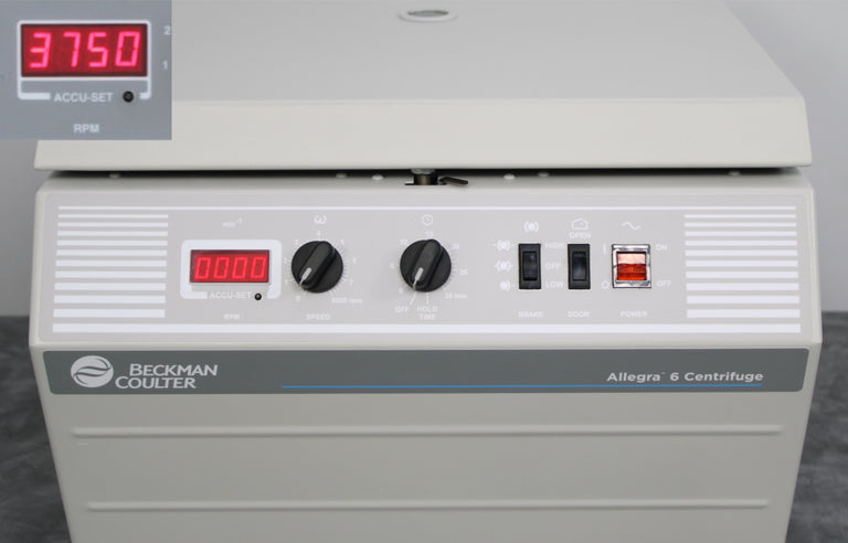 Beckman Coulter Allegra 6 Benchtop Centrifuge and GH-3.8 Rotor