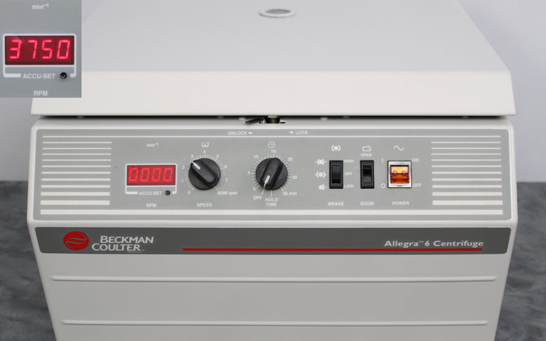 Beckman Coulter Allegra 6 Benchtop Centrifuge with GH-3.8 Rotor
