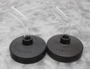 2x Labconco 7544 Snap-On Fast Freeze Flask Lids with 45 Degree Glass Adapter