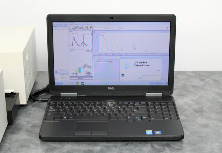 HP Agilent 8453 UV-Vis Spectrophotometer G1103A with Single-Cell and Laptop