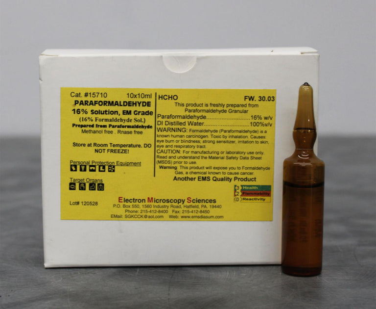 x10 Electron Microscopy Sciences Paraformaldehyde 16% Solution EM Grade