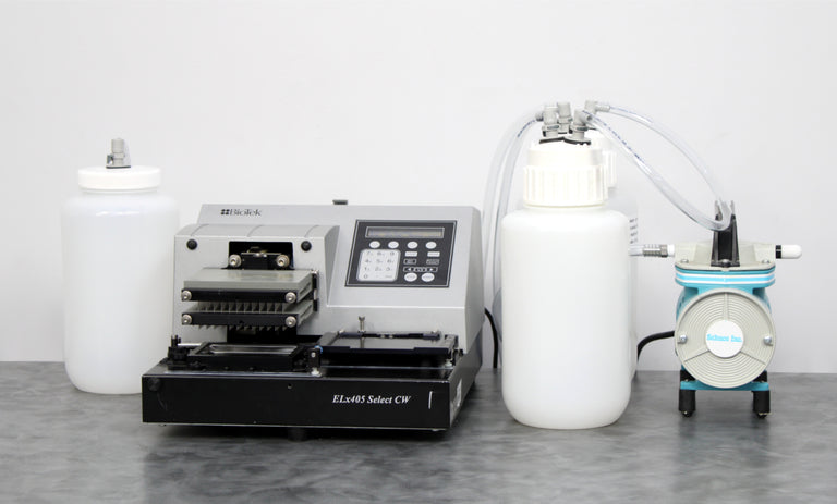 BioTek ELx405 Select CW Microplate Washer with Pump and Bottles