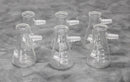 Lot of 6 VWR 10545-852 Heavy Wall Borosilicate Glass Filtering Flasks 50mL
