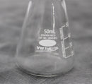 Lot of 6 VWR 10545-852 Heavy Wall Borosilicate Glass Filtering Flasks 50mL
