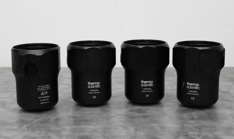 x4 Thermo Scientific 75003836 HAEMAFlex 6/8 Centrifuge Rotor Swinging Buckets